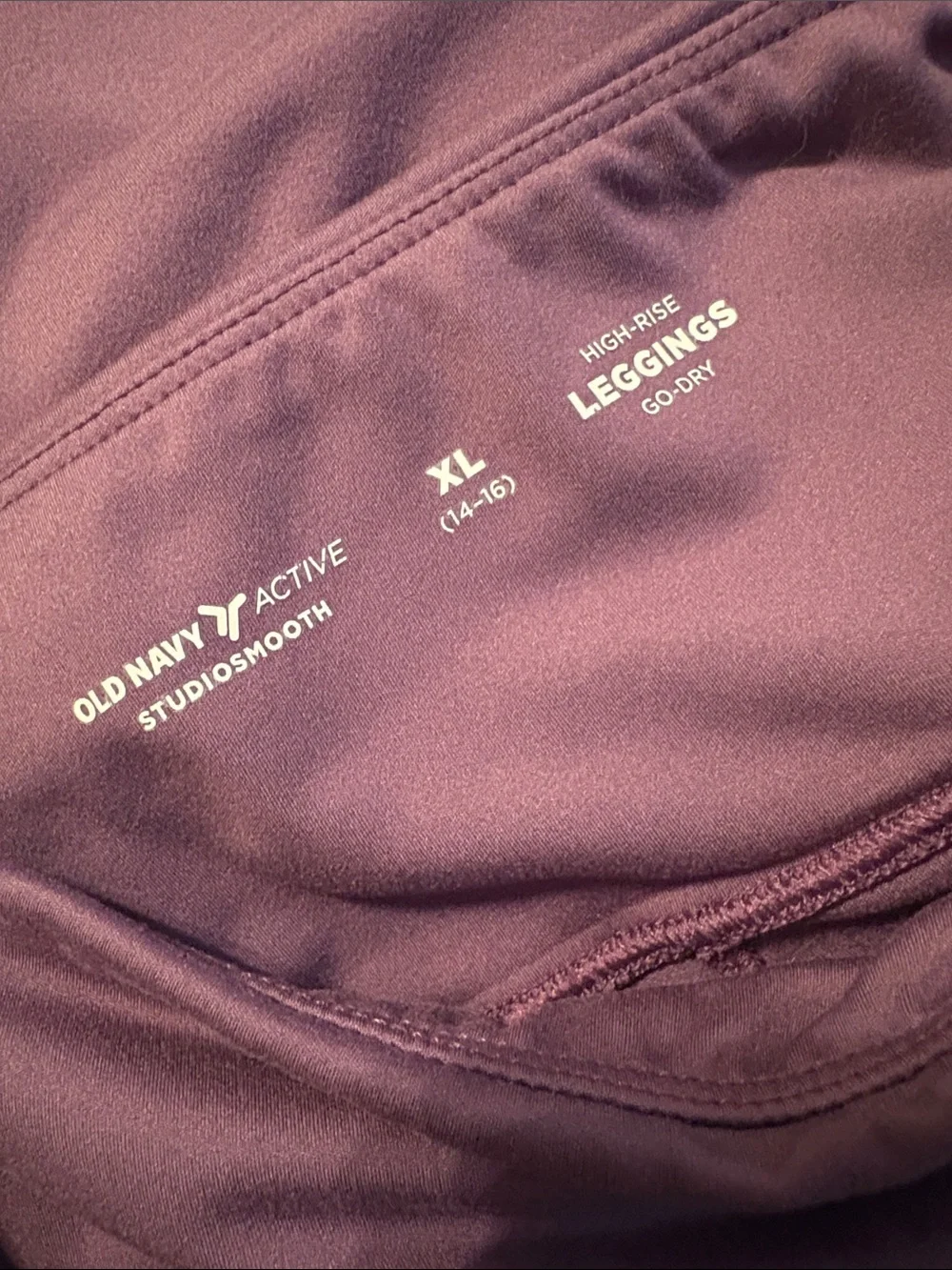 Girls Old Navy Purple Active Leggings with Side Pockets